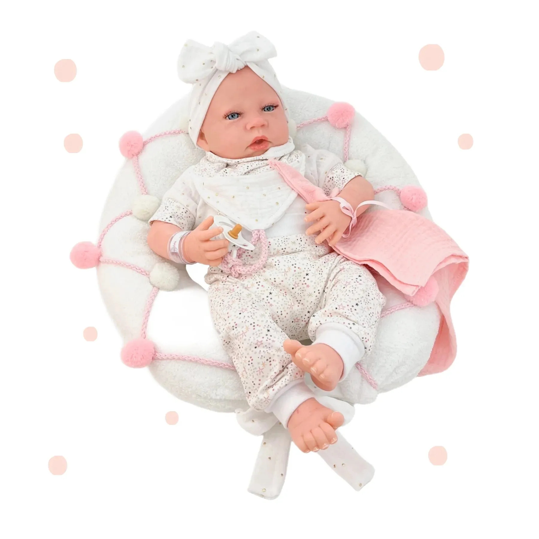 Winter Decoration Bronze Cast Berjuan 8301 Sweet Reborn Doll 50cm