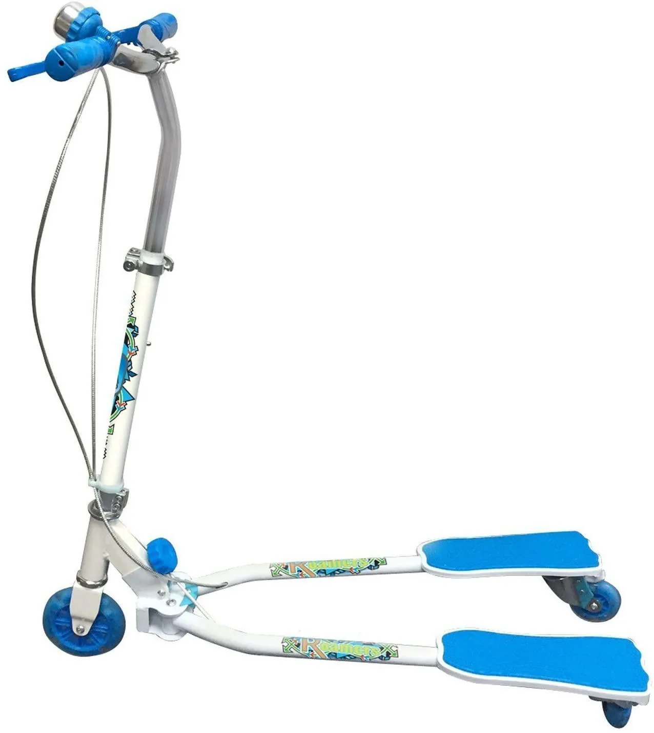 Travel Souvenir Collector's Market Ozbozz Scissor Boys Scooter White/Blue