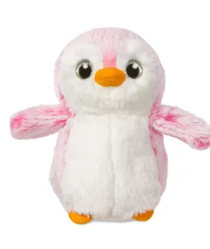 AURORA 73887 Pompom Penguin, 6-Inch Soft Toy, Pink Seasonal Rotation