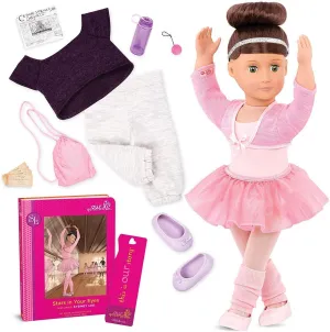 Chibi Statue Bookcase Display Our Generation BD31099 Sydney Lee Fashion Doll 18-inch