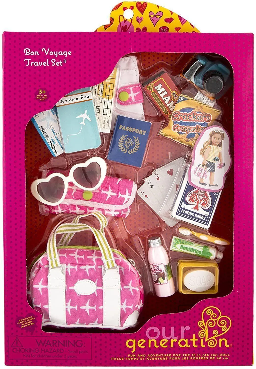 Vibrant Colors Our Generation Dolls Bon Voyage Travel Set Accessories Playset