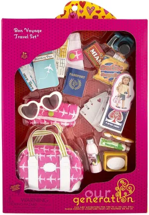 Vibrant Colors Our Generation Dolls Bon Voyage Travel Set Accessories Playset