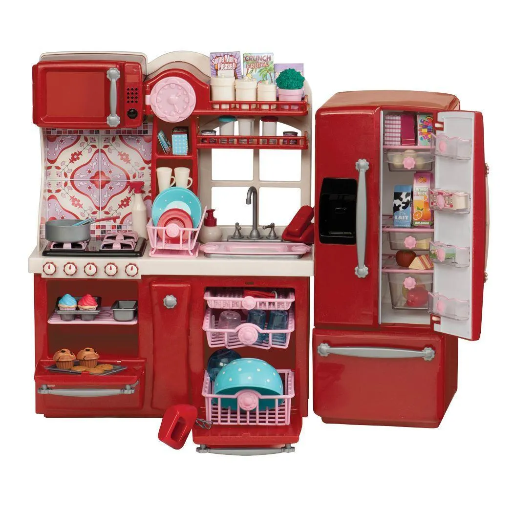 Our Generation Gourmet Kitchen Set ?C Pink Immersive experience Instagram Worthy