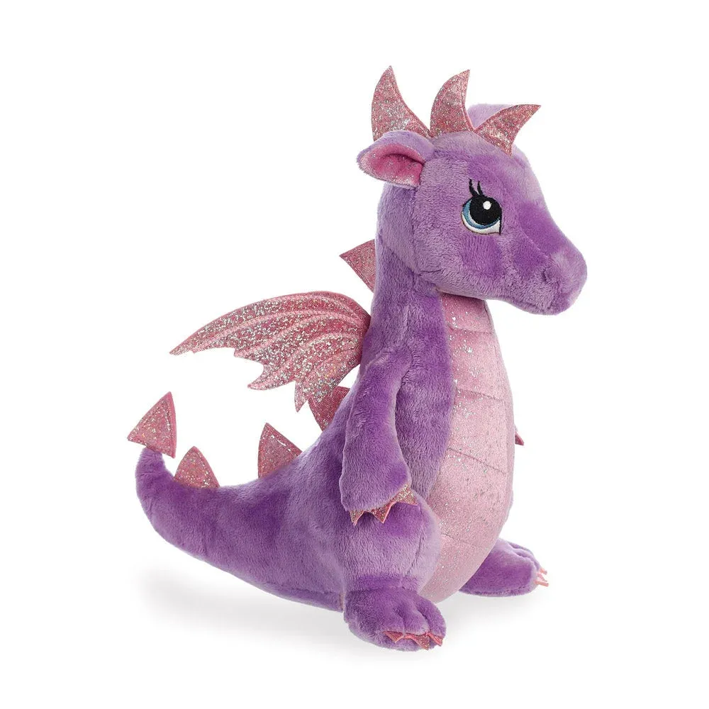 Sparkle Tales Larkspur Purple Dragon Soft Toy Global Appeal