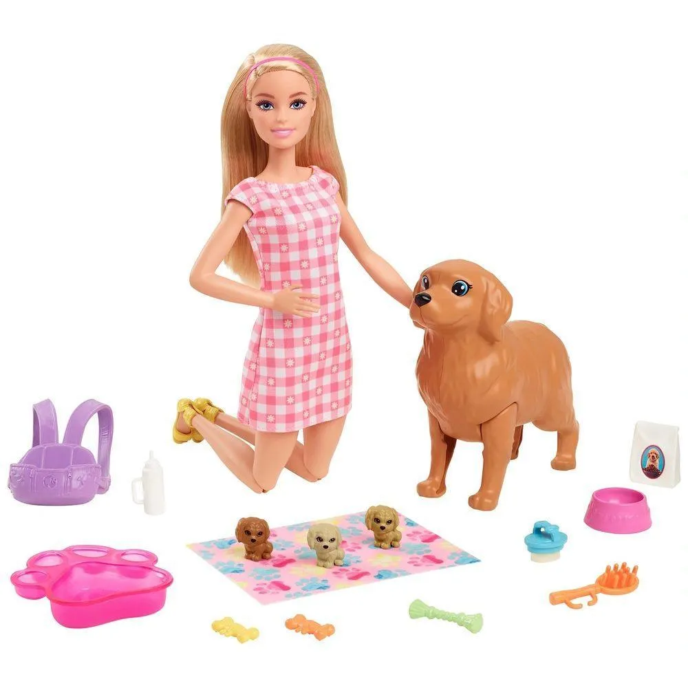 Barbie New Born Pups Doll And Pets Playset Preservation Tool