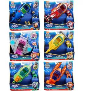 Paw Patrol Aqua Pups Deluxe Vehicle - Assorted Electronic Toy Sports Figure
