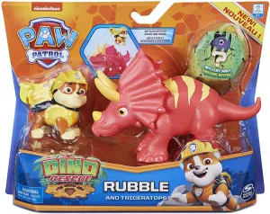 Classroom Decor Comic Hero PAW PATROL Dino Rescue Rubble and Dinosaur Action Figure Set