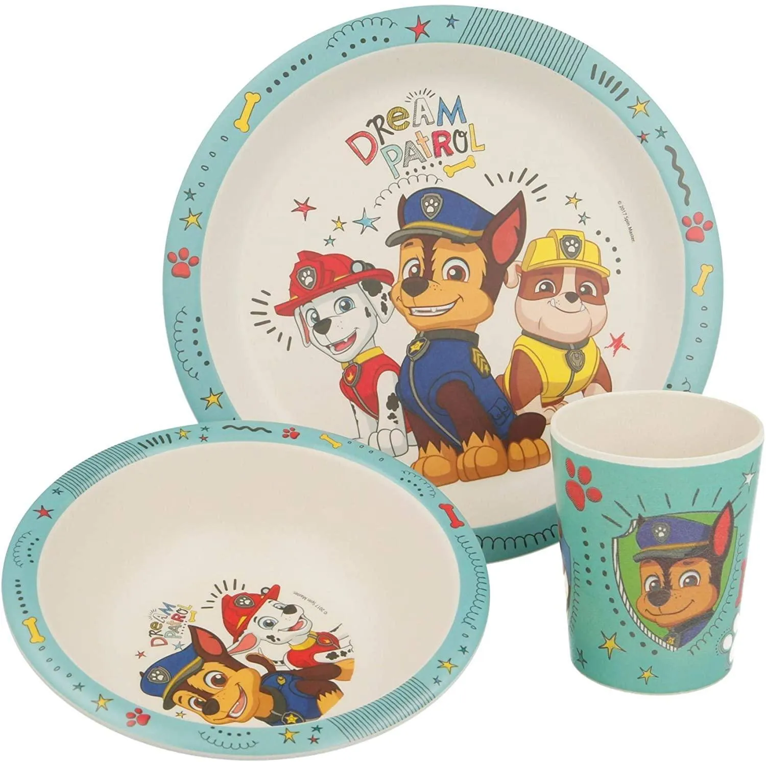 PAW Patrol ECO Friendly Bamboo Dining Set Blockbuster Film