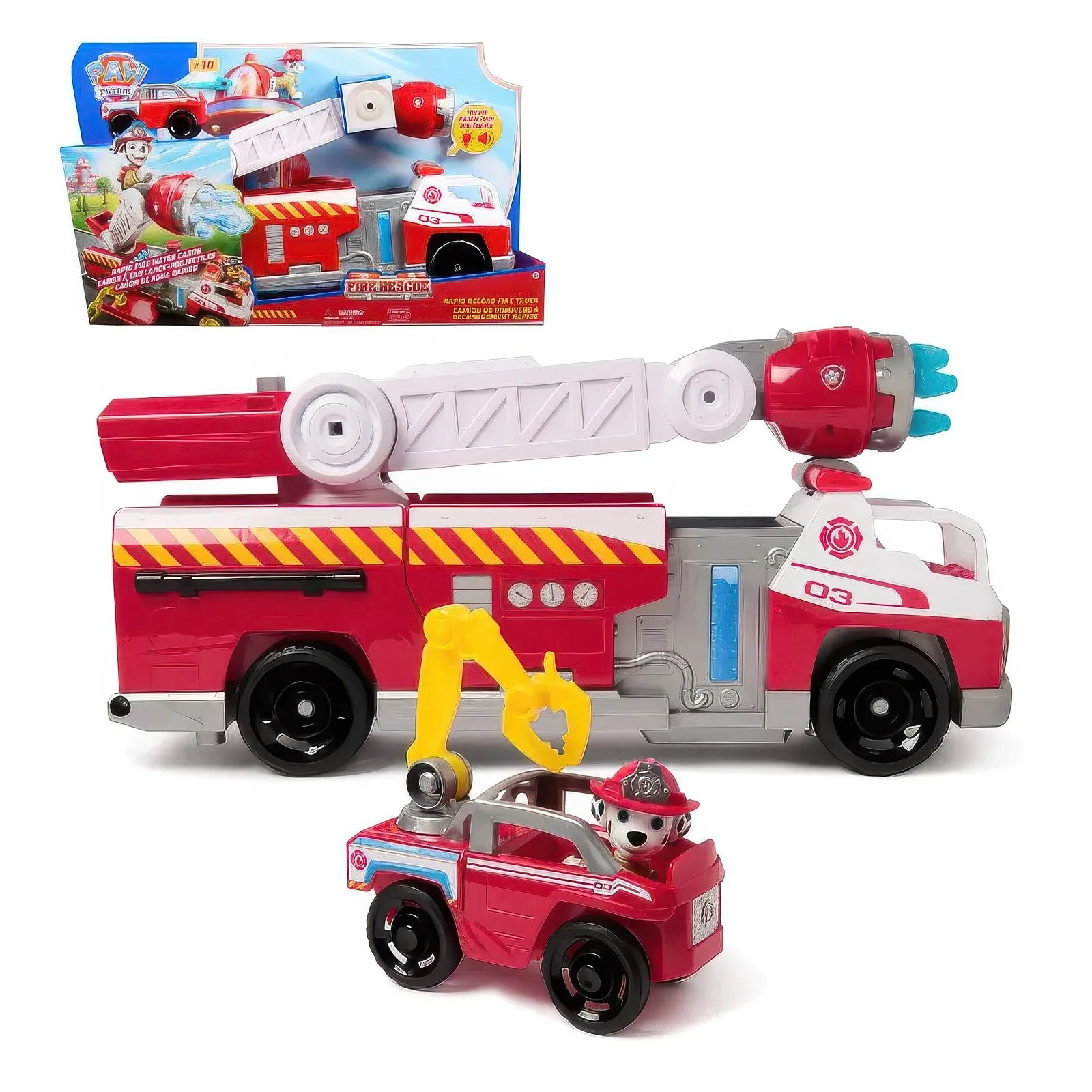 Battle Figure Twitch Channel PAW Patrol Fire Rescue Deluxe Rapid Reload Fire Truck