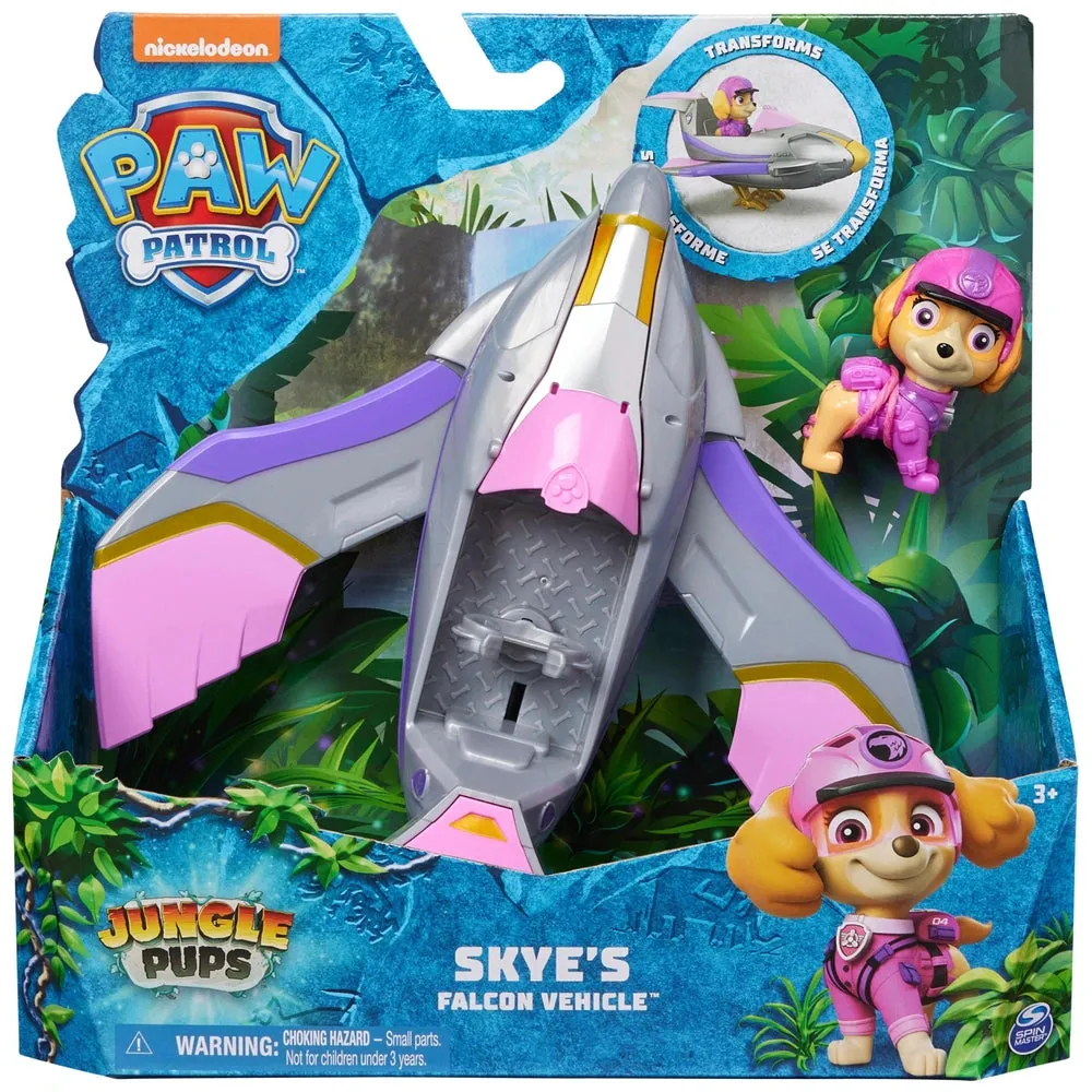 PAW Patrol Jungle Pups ?C Skye Falcon Rescue Vehicle Manga Character Battle Toy
