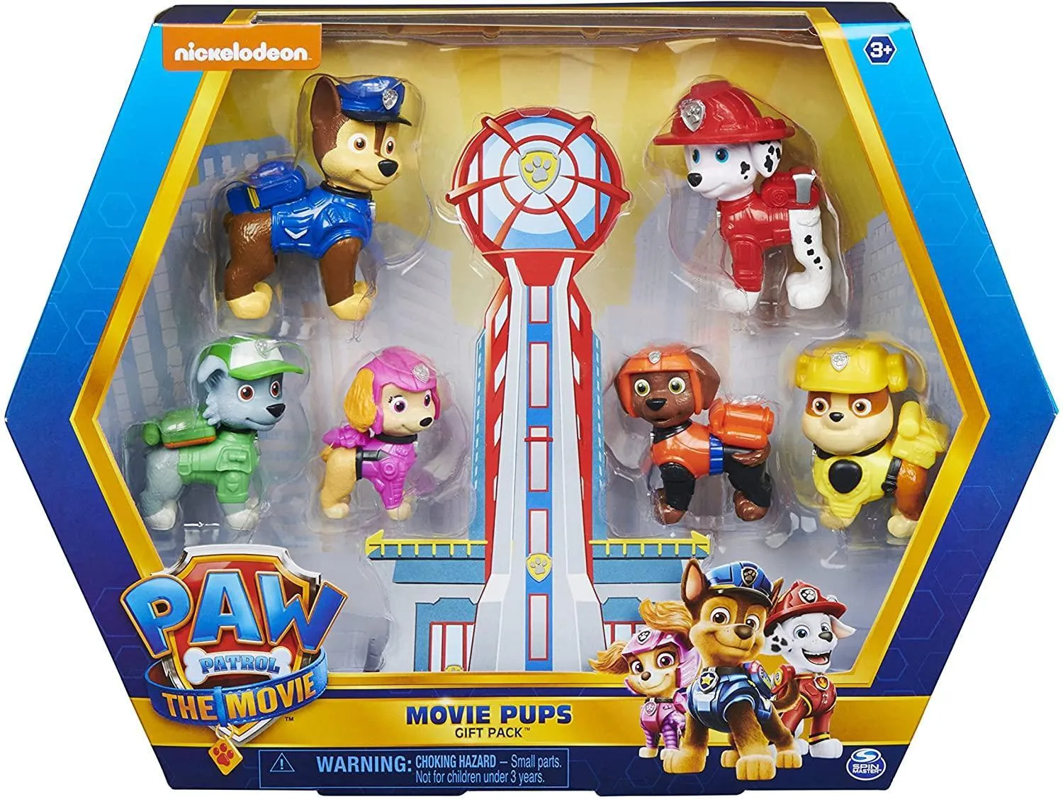 PAW Patrol Movie Pups Gift Pack with 6 Collectible Toy Figures Cat Figurine Sculpture Reproduction
