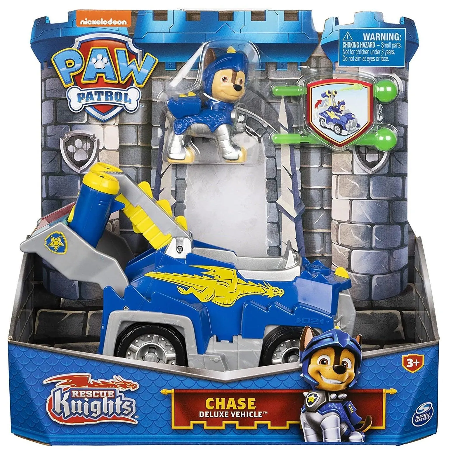 PAW Patrol Rescue Knights Chase Transforming Car Anime Model