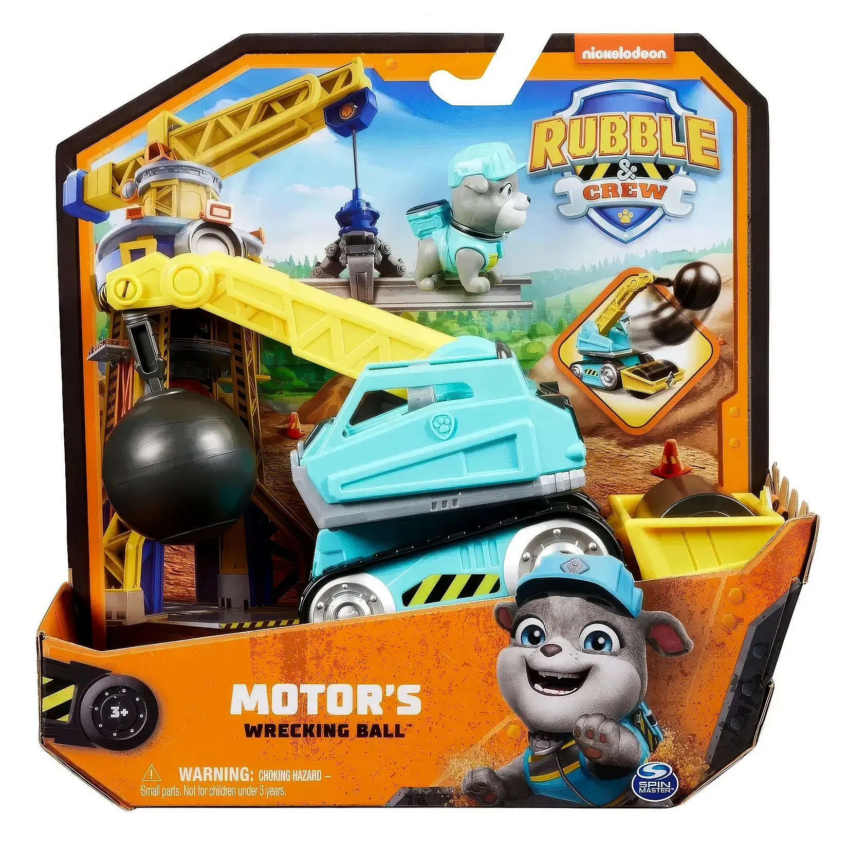 PAW Patrol Rubble & Crew Motor`s Wrecking Ball Toy Truck Weapon Prop