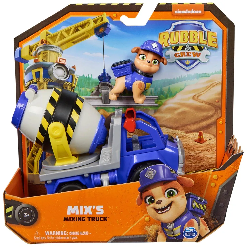 PAW Patrol Rubble & Crew Rubble & Crew Mix's Mixing Truck Character Toy