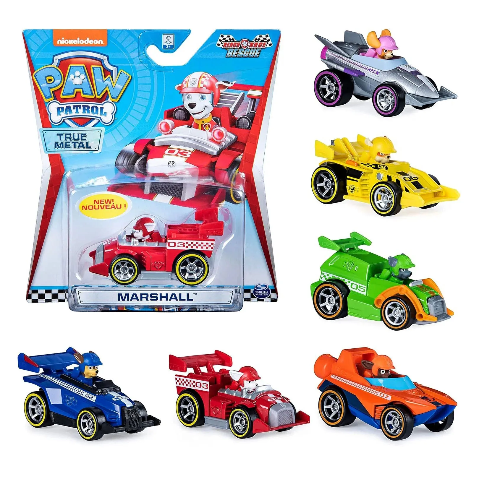 Exclusive Outfit Gaming Hero PAW PATROL True Metal - 1 Ready, Race, Rescue Collectable Metal Vehicle - Assortment