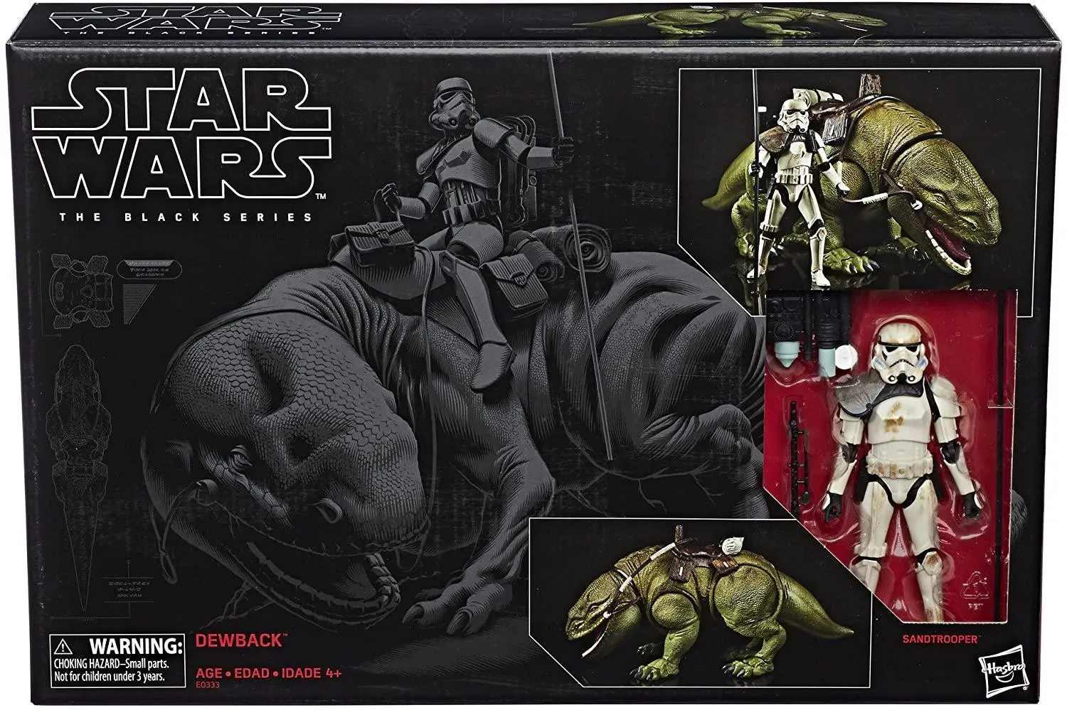 Underground Scene Star Wars The Black Series Dewback and Sandtrooper