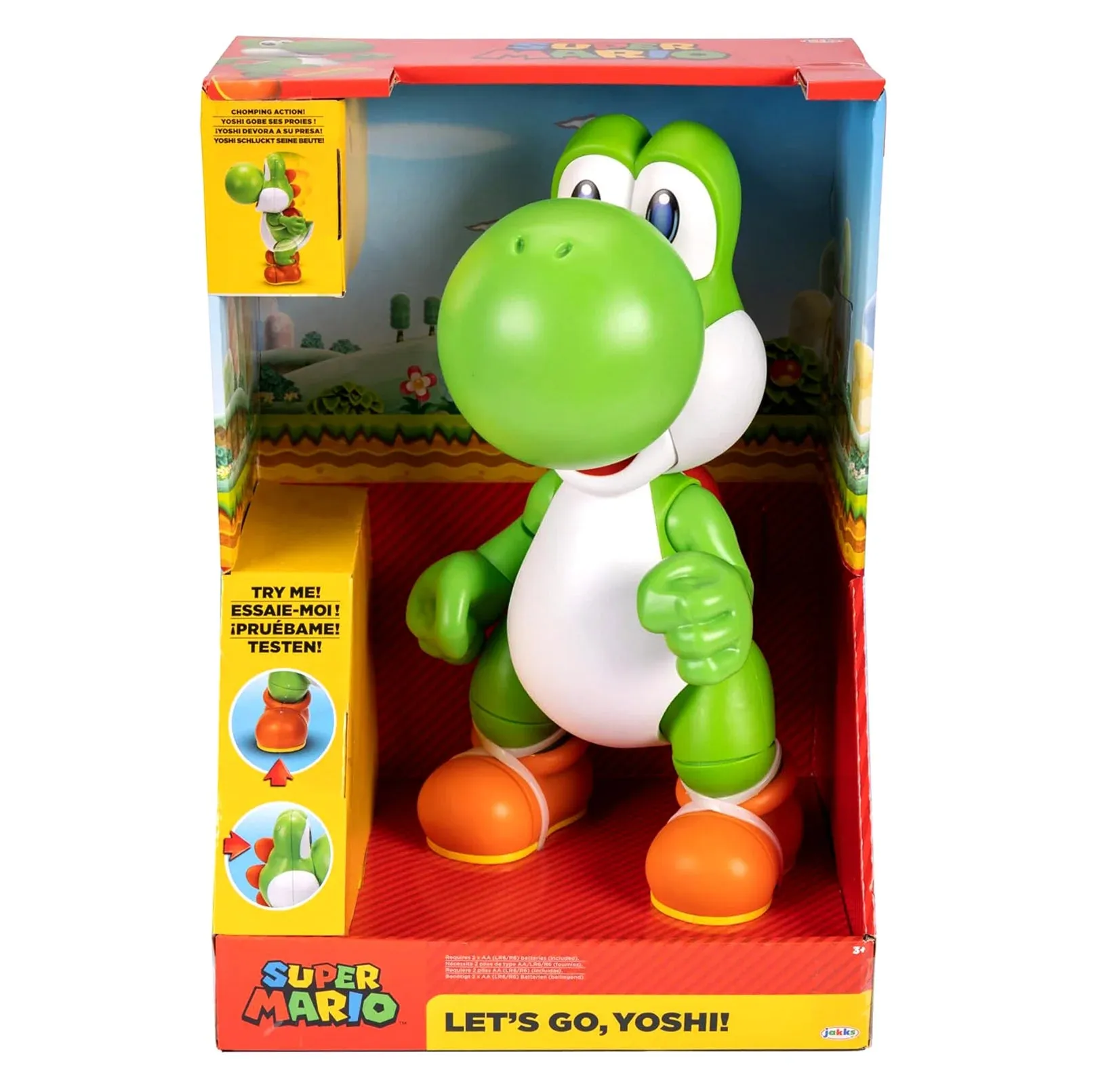 Apartment Living Yoshi Lets Go Super Mario Bros Interactive Figure 36cm