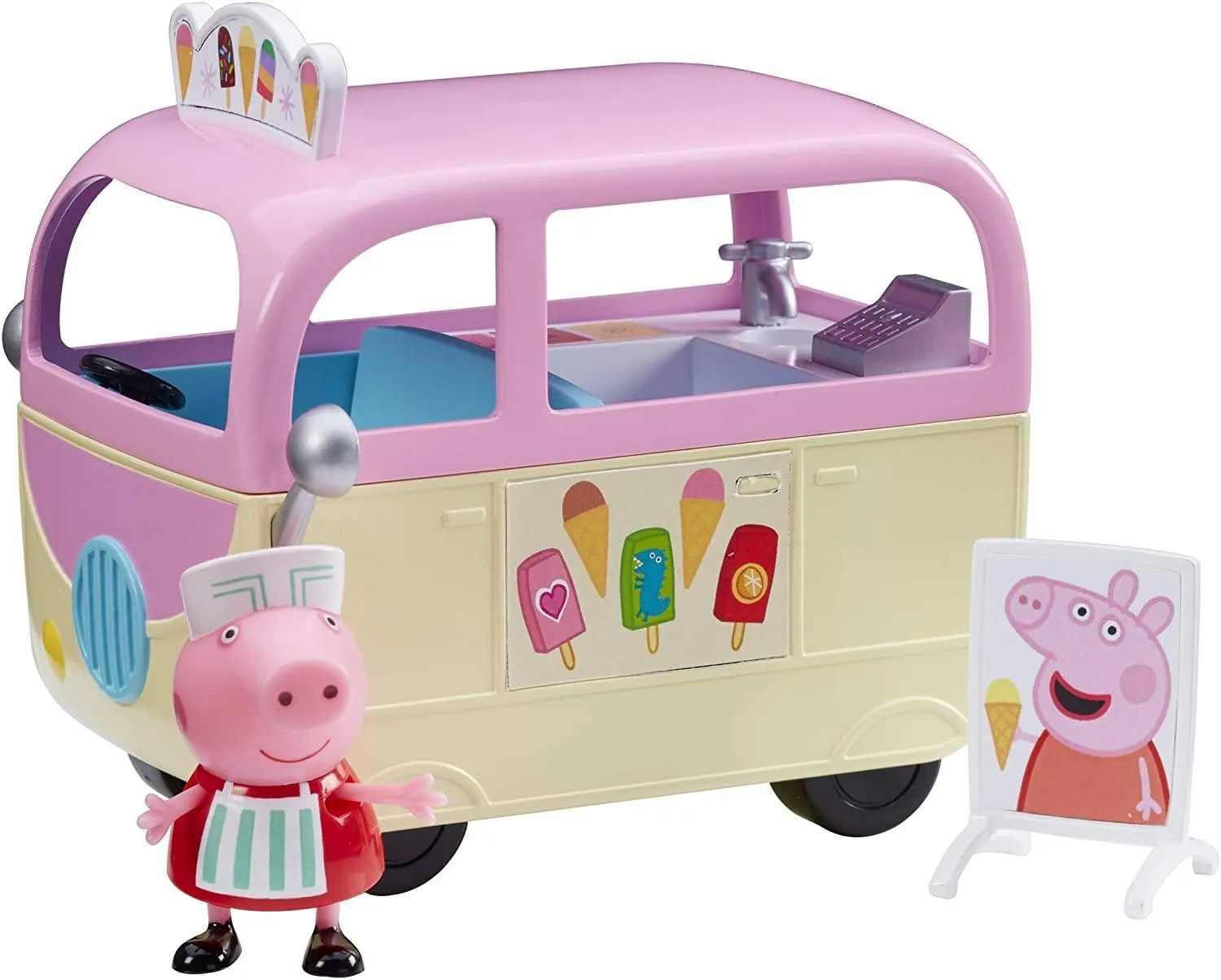 Peppa Pig 7153 Mini ICE Cream Van Battle Statue Battle Figure