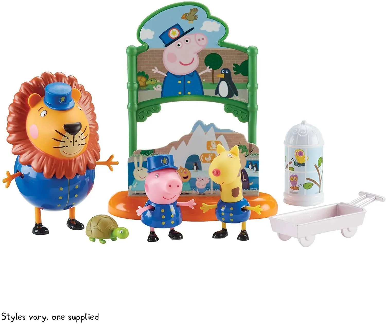 Peppa Pig Day At the Zoo Leo The Lion Set Desktop Toy Collectible Hero