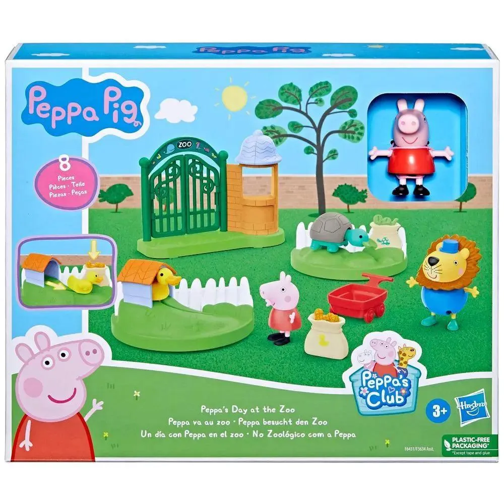 Peppa Pig Toys Peppa's Day at the Zoo Playset Game Room