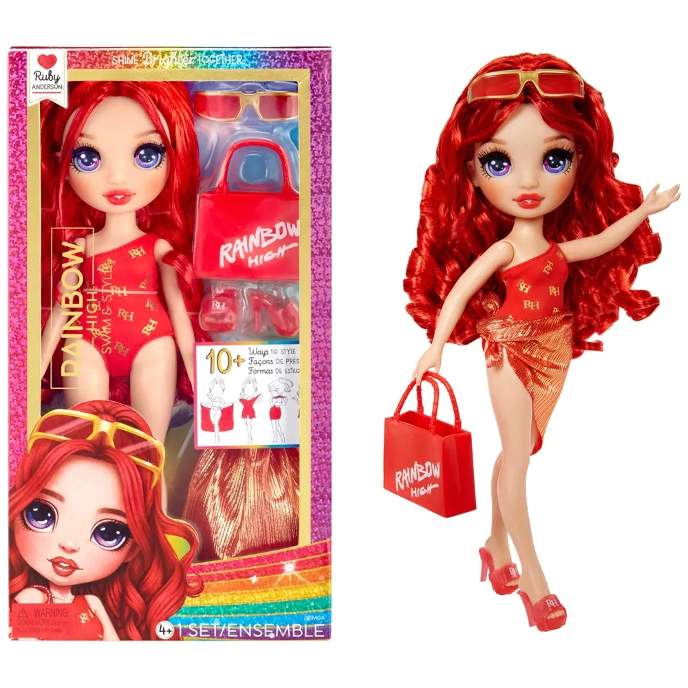 Rainbow High Swim & Style Ruby Fashion Doll Toy Museum