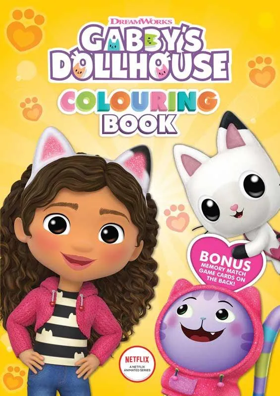 Posable Model Battery operated Gabby's Dollhouse Colouring Book