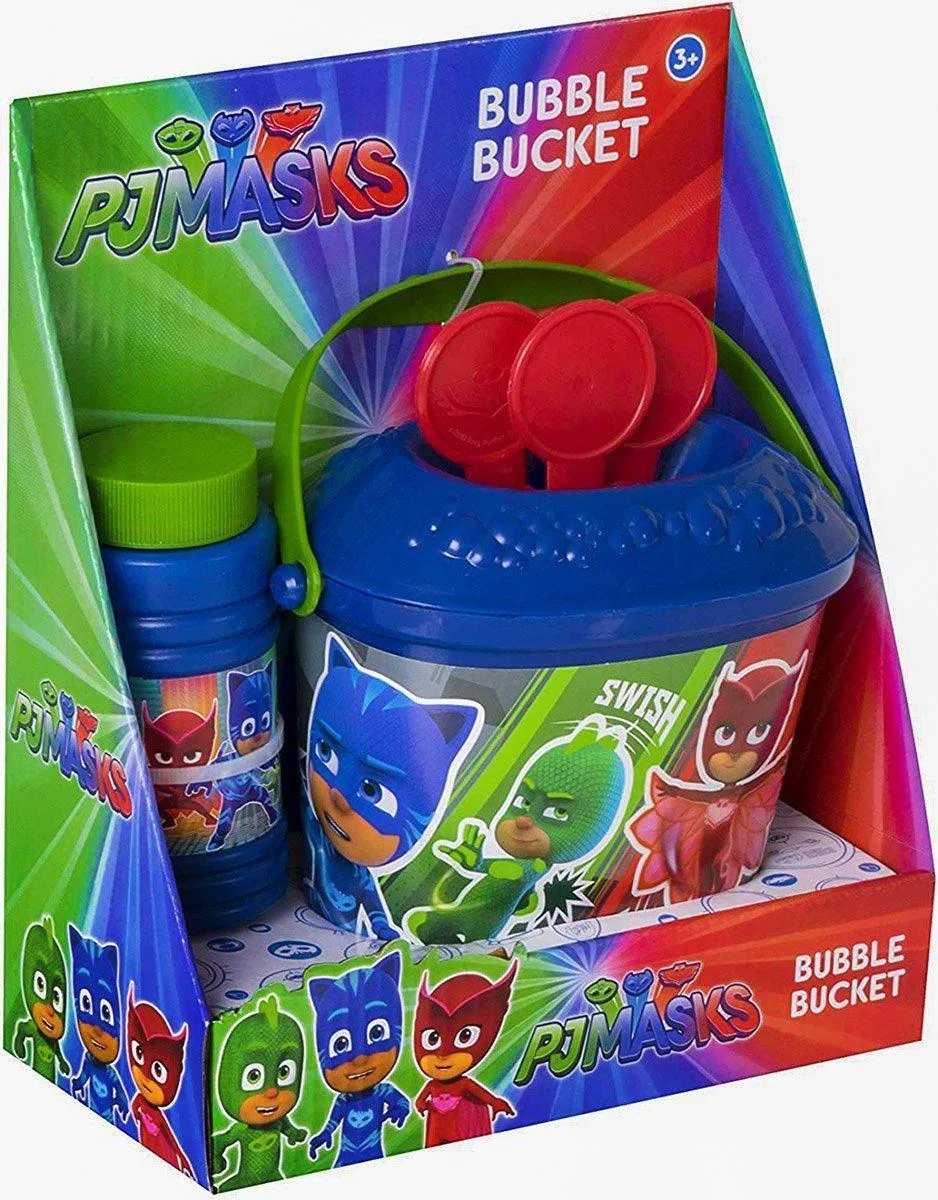 Chibi Statue Sports Star PJ MASKS 1384101 Bubble Bucket Toy