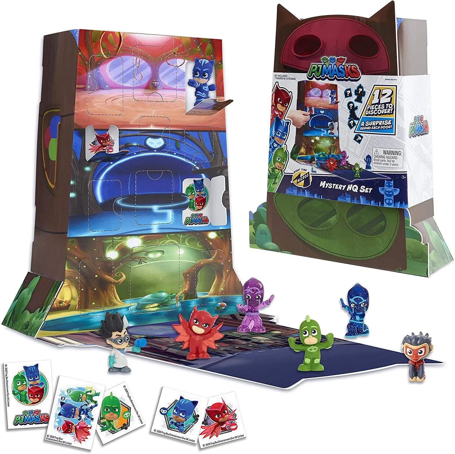PJ MASKS Night Time Surprise Micros Figures HQ Set Detailed Replica
