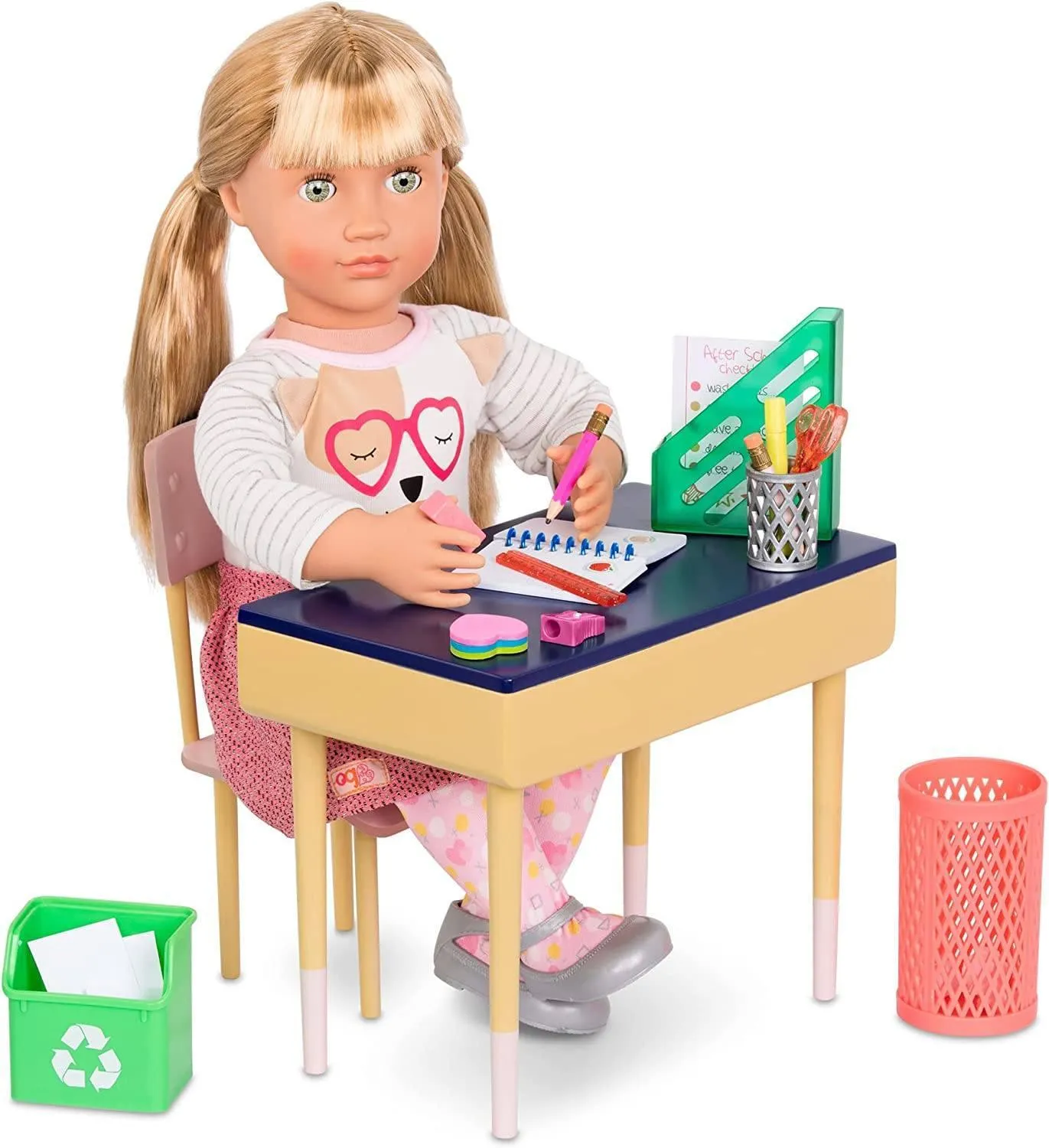 Multi Pose Model Kit Our Generation Doll School Desk