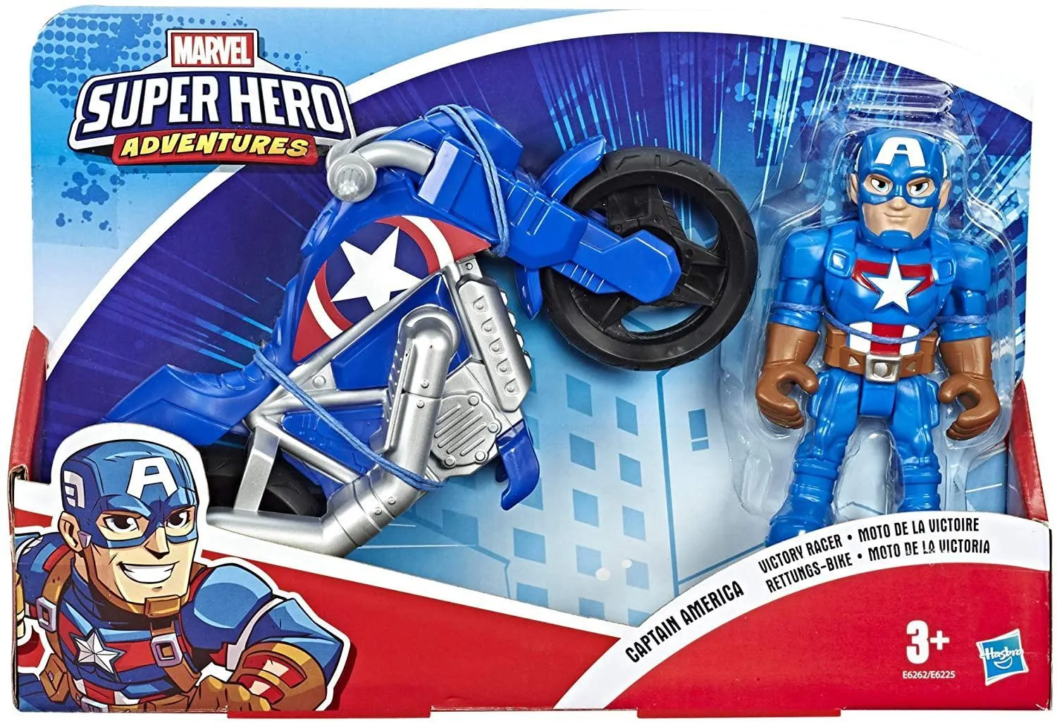 Playskool E6262ES0 Heroes Marvel Super Hero Adventures Captain America Historical Leader