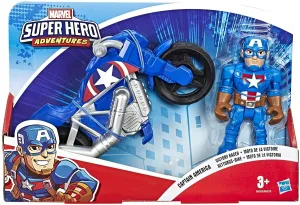 Playskool E6262ES0 Heroes Marvel Super Hero Adventures Captain America Historical Leader