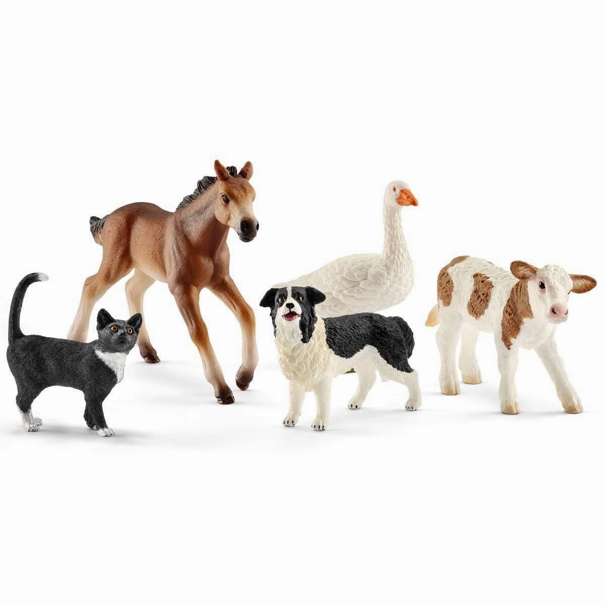 Detailed Figure Terrace Accent Schleich 42386 Assorted Farm World Animals Figures