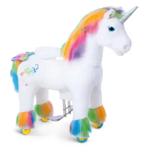 PonyCycle Walking Ride-On Premium Model X - Rainbow Unicorn Fan Convention