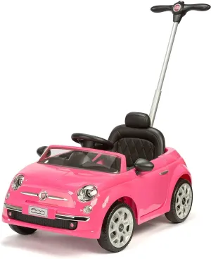 Pre-Columbian XOOTZ Fiat Kids Ride-On Car, Official Fiat 500, Pink