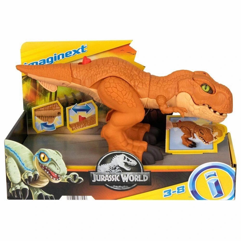 Storage Solution Imaginext Jurassic World Thrashin' Action T.Rex Figure