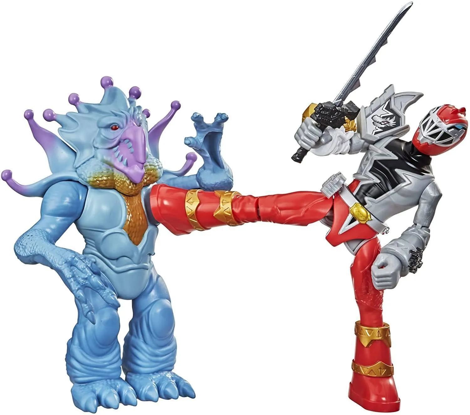 Power Rangers Dino Fury Battle Attackers 2-Pack - Assorted Collector Display Premium Collectible