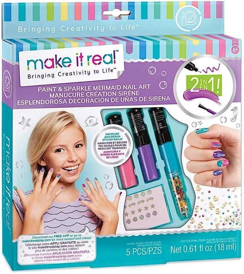 Make It Real - Paint & Sparkle Mermaid Nail Art Spa Stylized Art