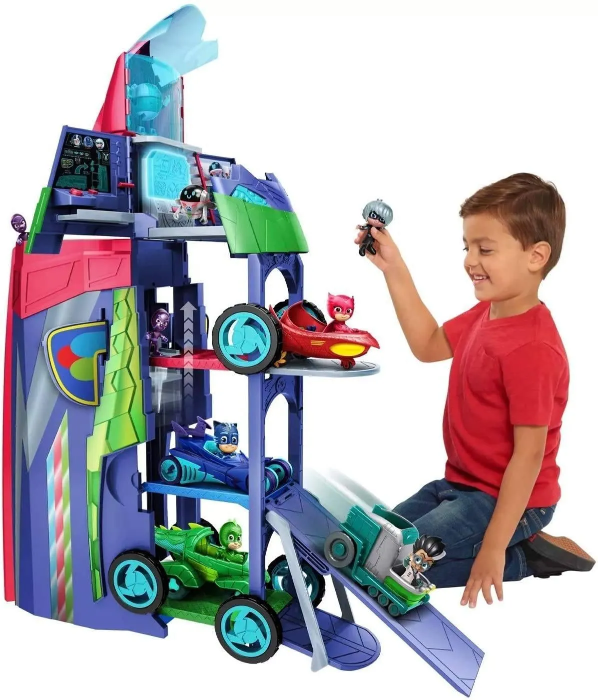Minimalist Design Art Model PJ Masks 2 in 1 Mobile HQ Playset