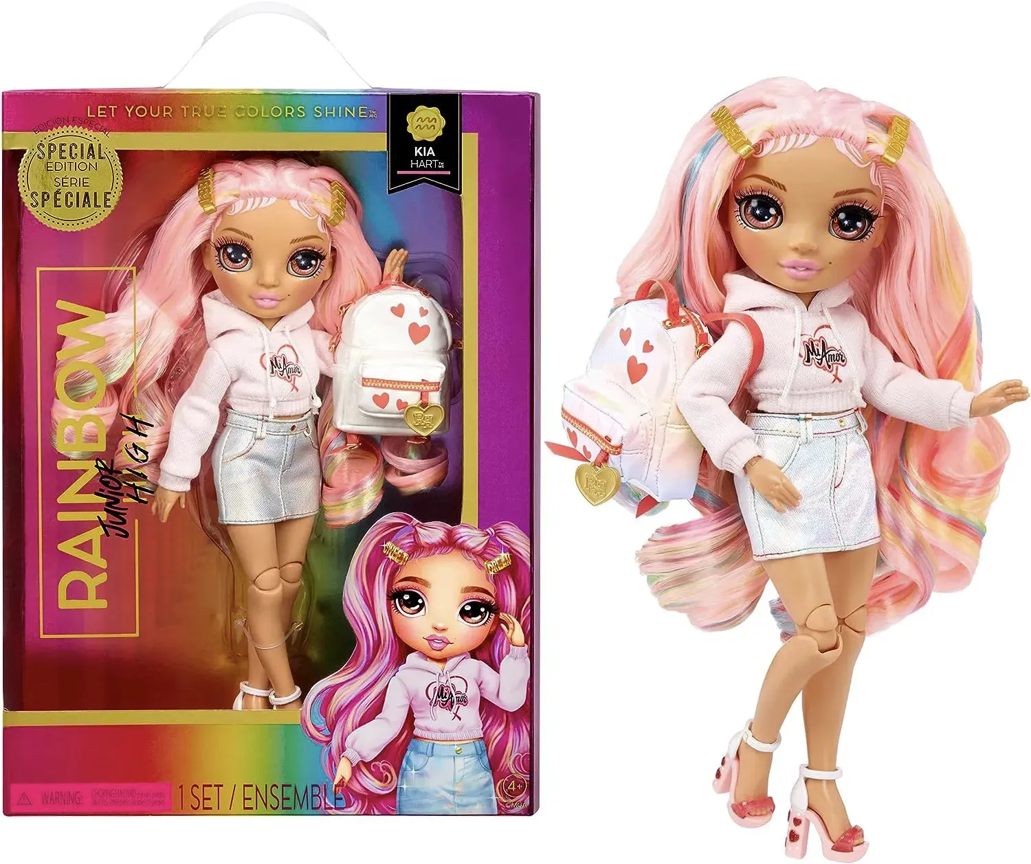 Rainbow High Jr High Special Edition Kia Hart Doll Pink Scandinavian design