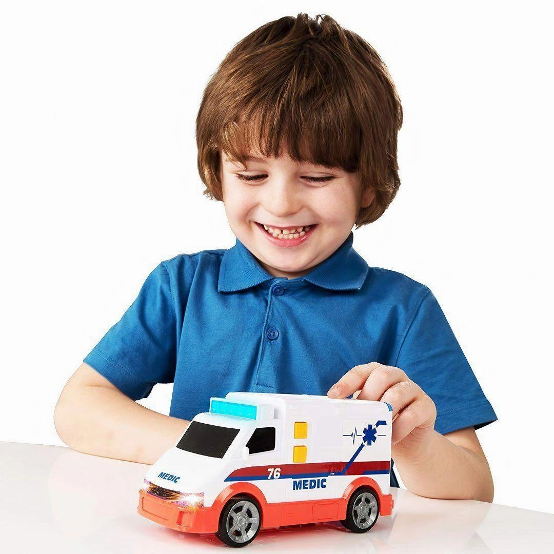 Cross Culture Holiday Ornament Teamsterz Small Light and Sounds Medic Emergency Vehicle