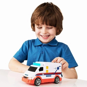 Cross Culture Holiday Ornament Teamsterz Small Light and Sounds Medic Emergency Vehicle