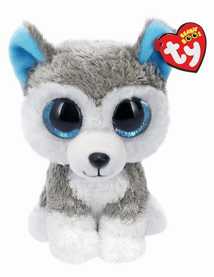 multicultural Mini Statue Ty Beanie Boos Slush Gray/White Husky 15cm Plush