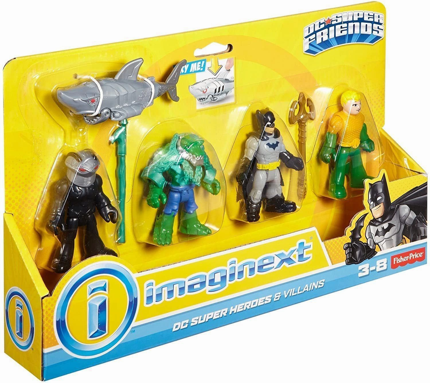 Imaginext DC Super Friends Heroes and Villains Batman and Aquaman Horror Icon Preservation Tool