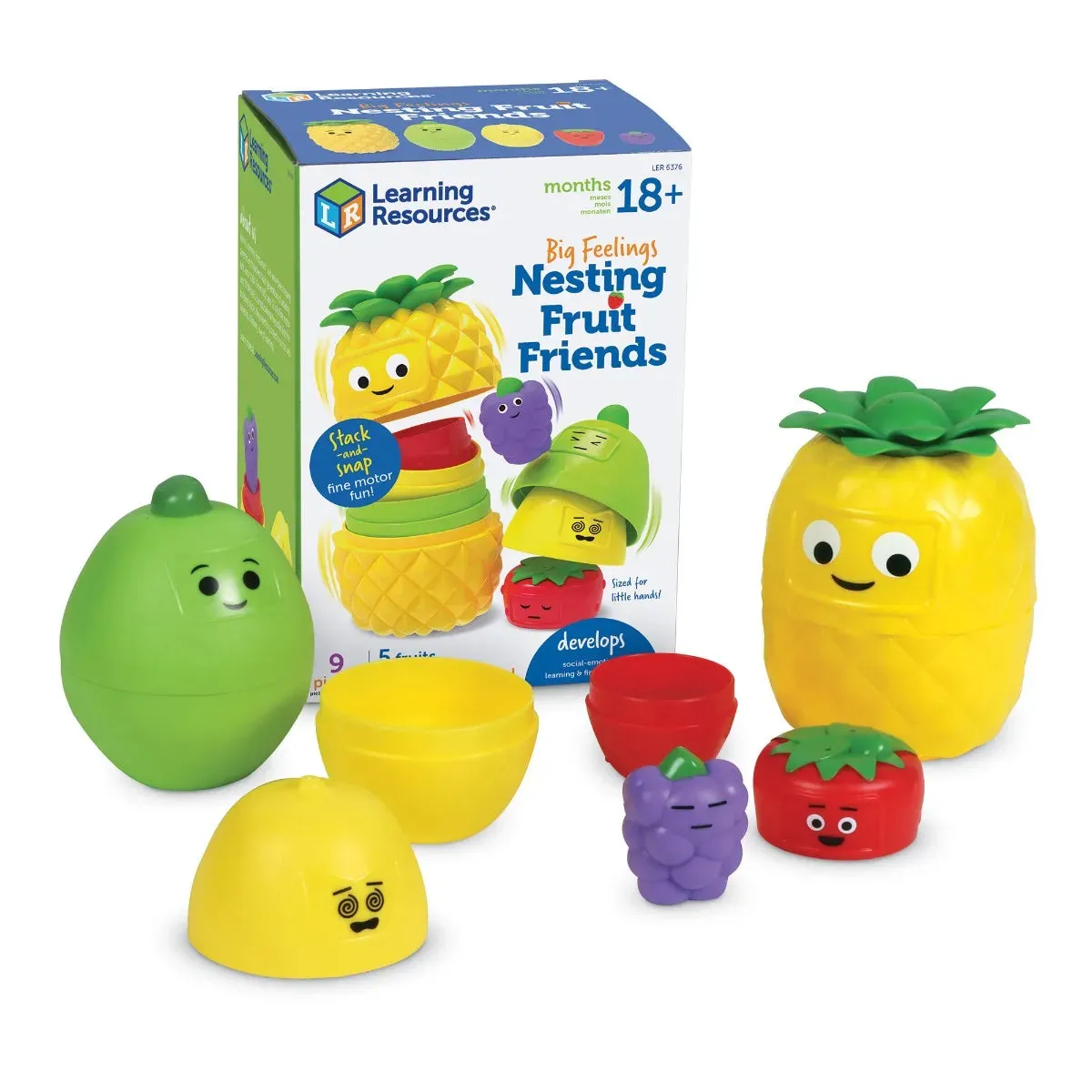 Learning Resources Big Feelings Nesting Fruit Friends TV Series Action figure