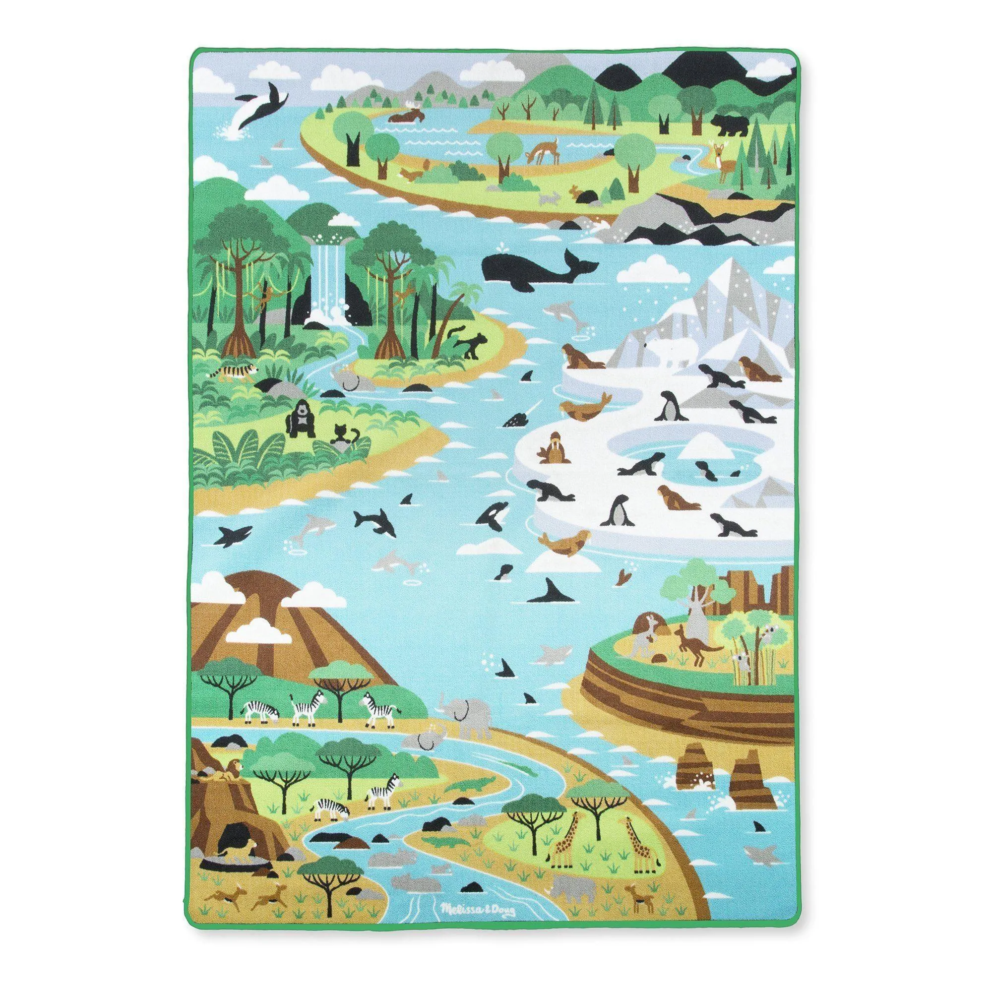 Veteran Designer Childhood Memory Melissa & Doug 15192 Jumbo Habitats Activity Rug