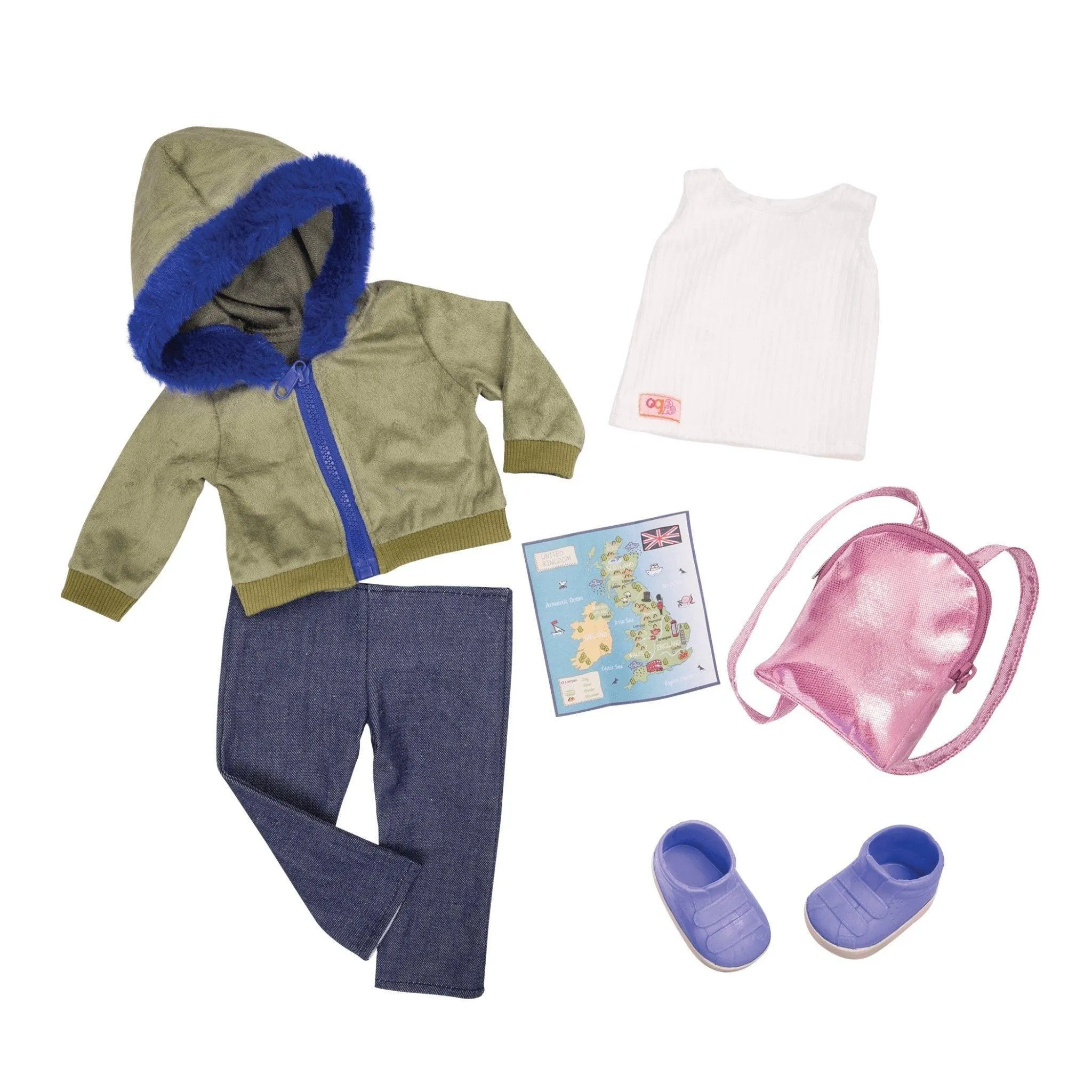 Our Generation Deluxe Outfit BD30403Z For Travelling and Hiking Metaverse Asset