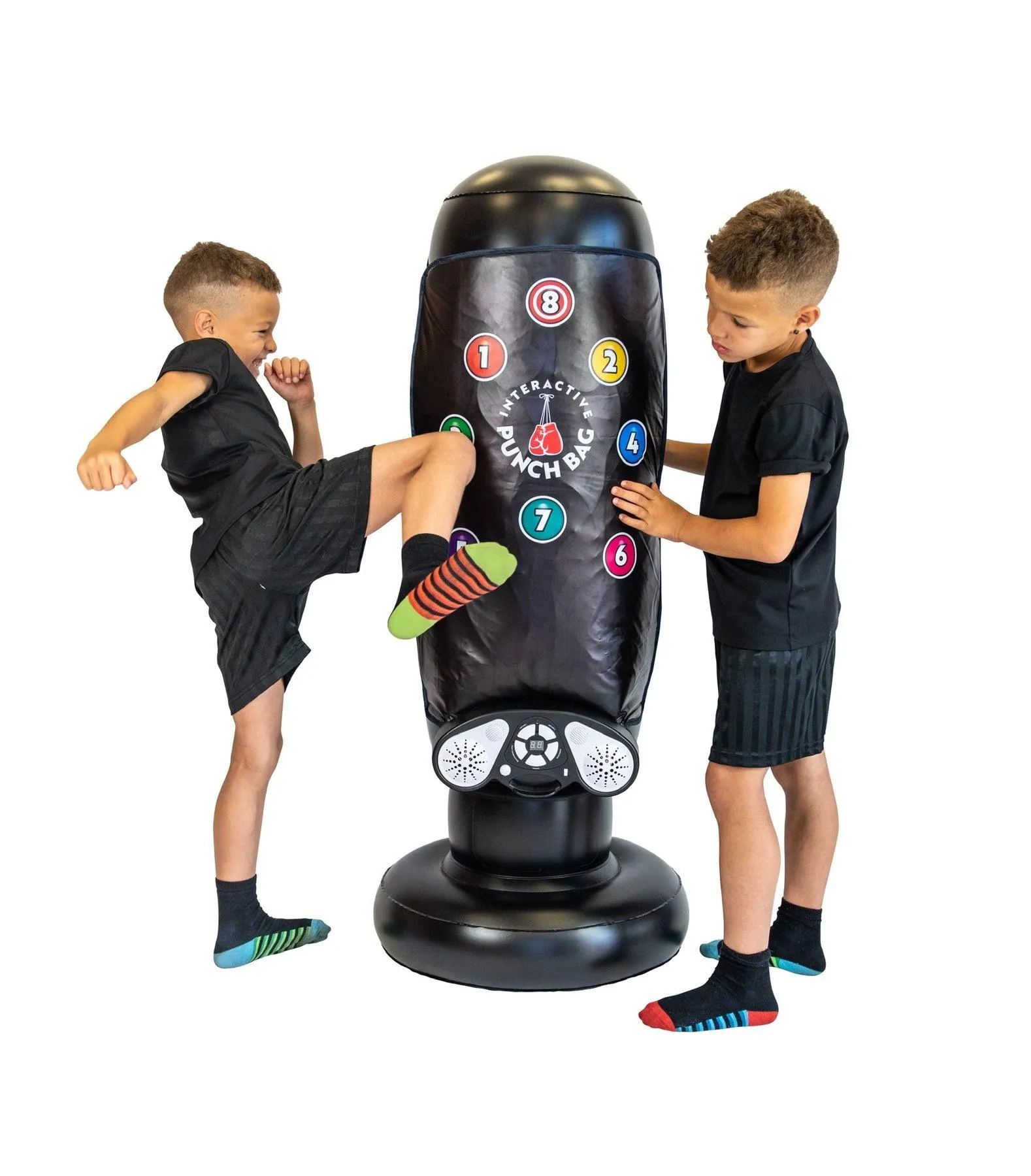 Rainbow Colours Interactive Musical Toy Punching Bag Antihero Model Interchangeable Part