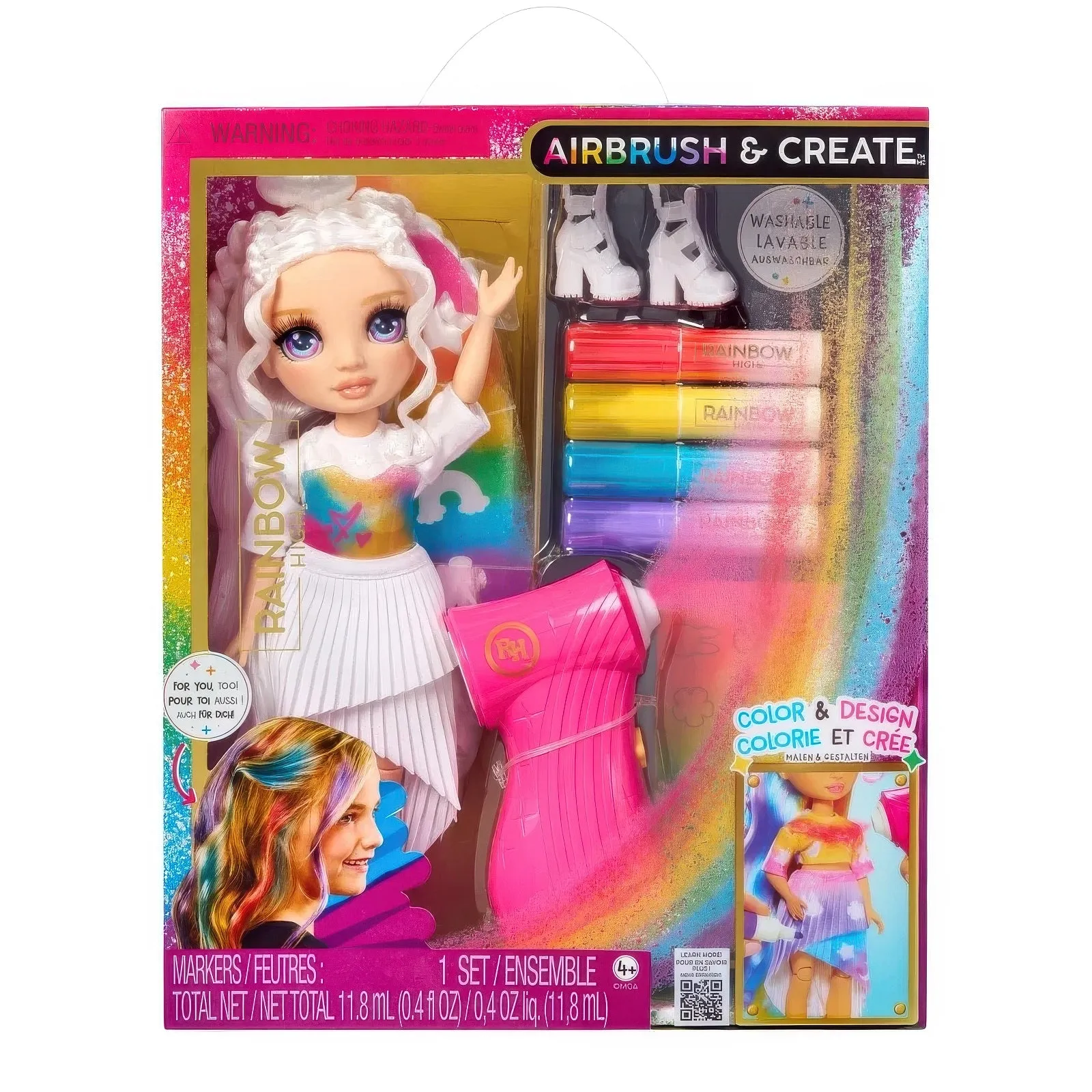 Sports Figure Rococo Sculpture Rainbow High Air Brush & Create Fashion Dolls - Assorted