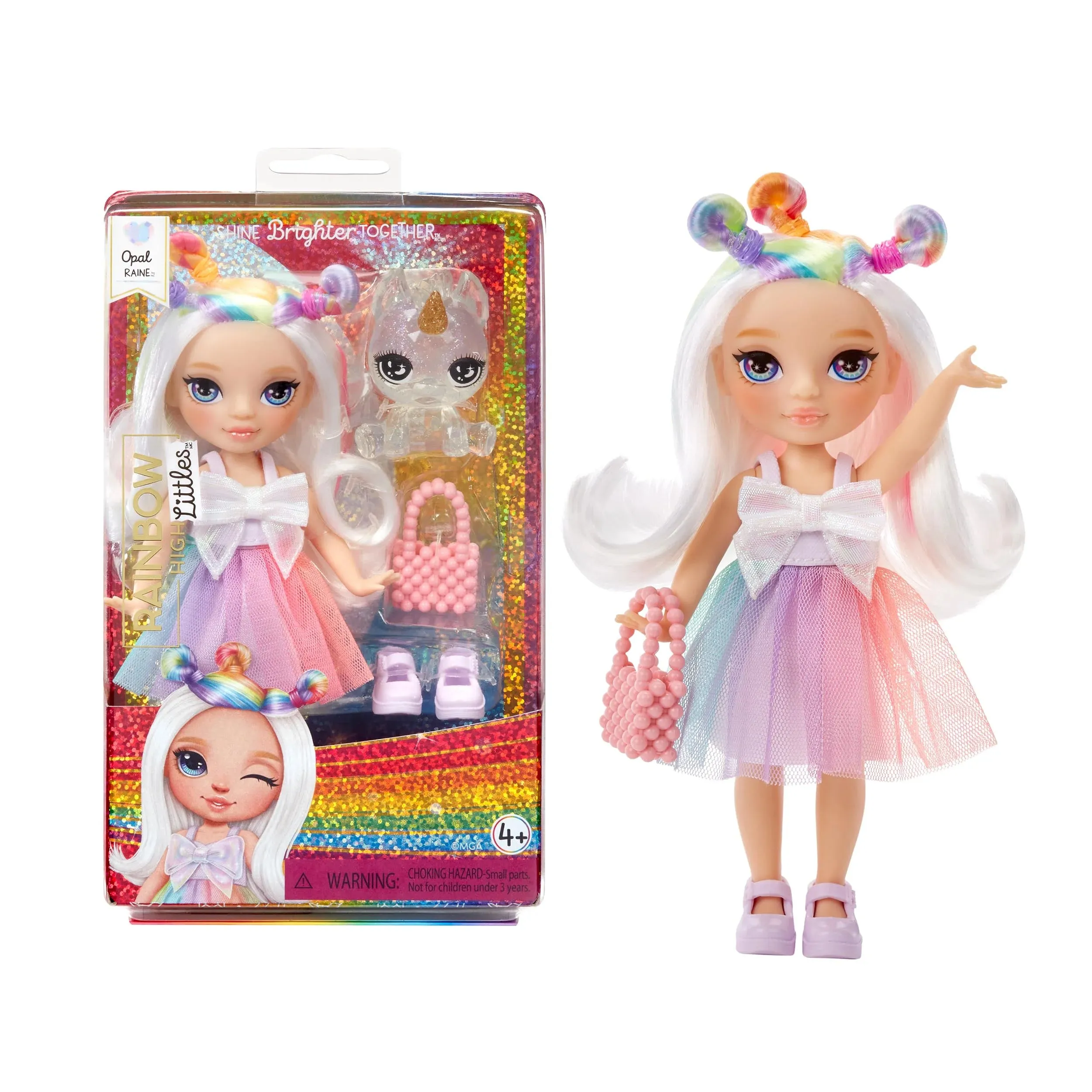Display Model Contemporary Art Rainbow High Littles Dolls Opal Raines
