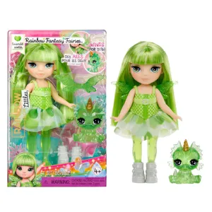 Mythology Art Limited Replica Rainbow High Littles Rainbow Fantasy Fairies with Pet - Emerald Green